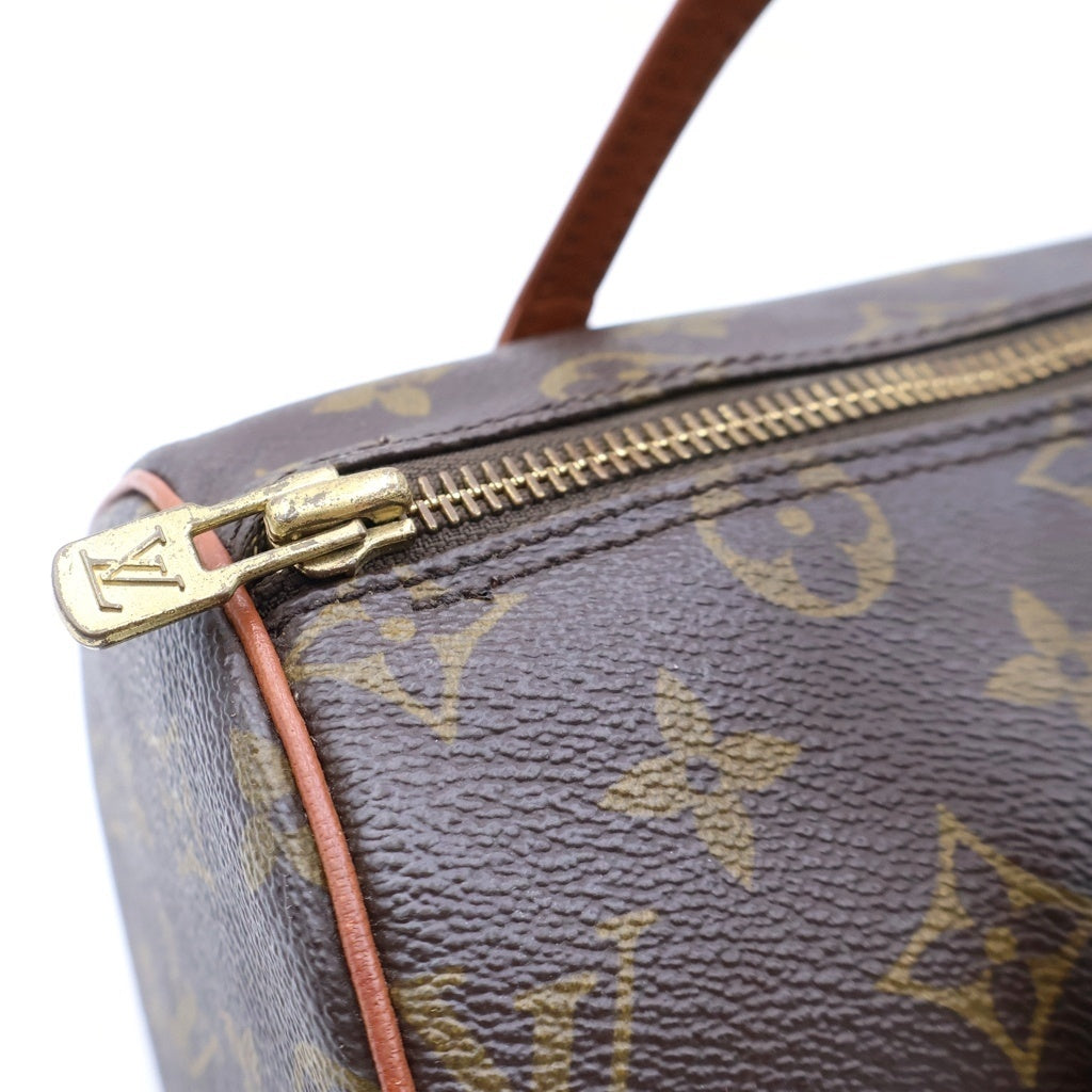 LOUIS VUITTON(ルイヴィトン) モノグラム パピヨン26 ハンドバッグ ボストンバッグ ブラウン レザー×PVC M51386 ゴールド金具