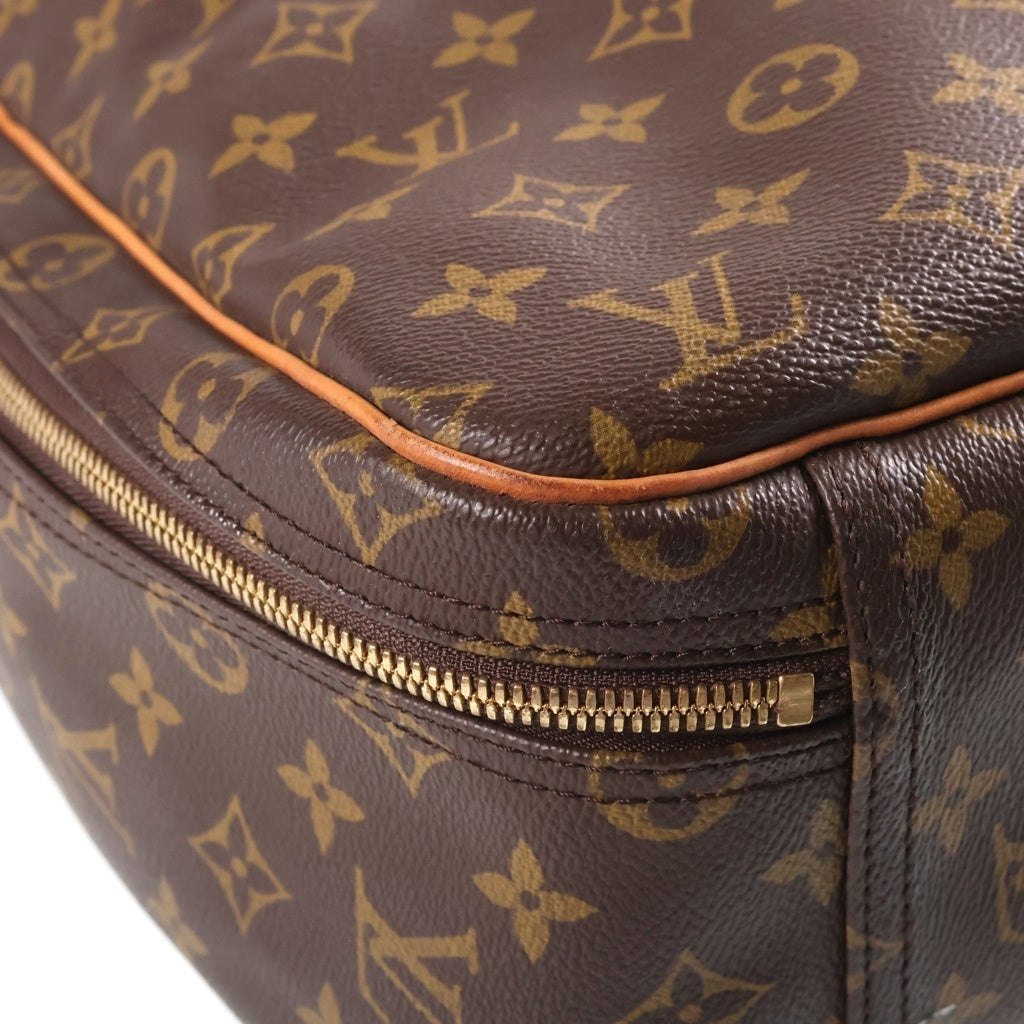LOUIS VUITTON(ルイヴィトン) モノグラム エクスキュルシオン ハンドバッグ ブラウン レザー×PVC M41450 ゴールド金具