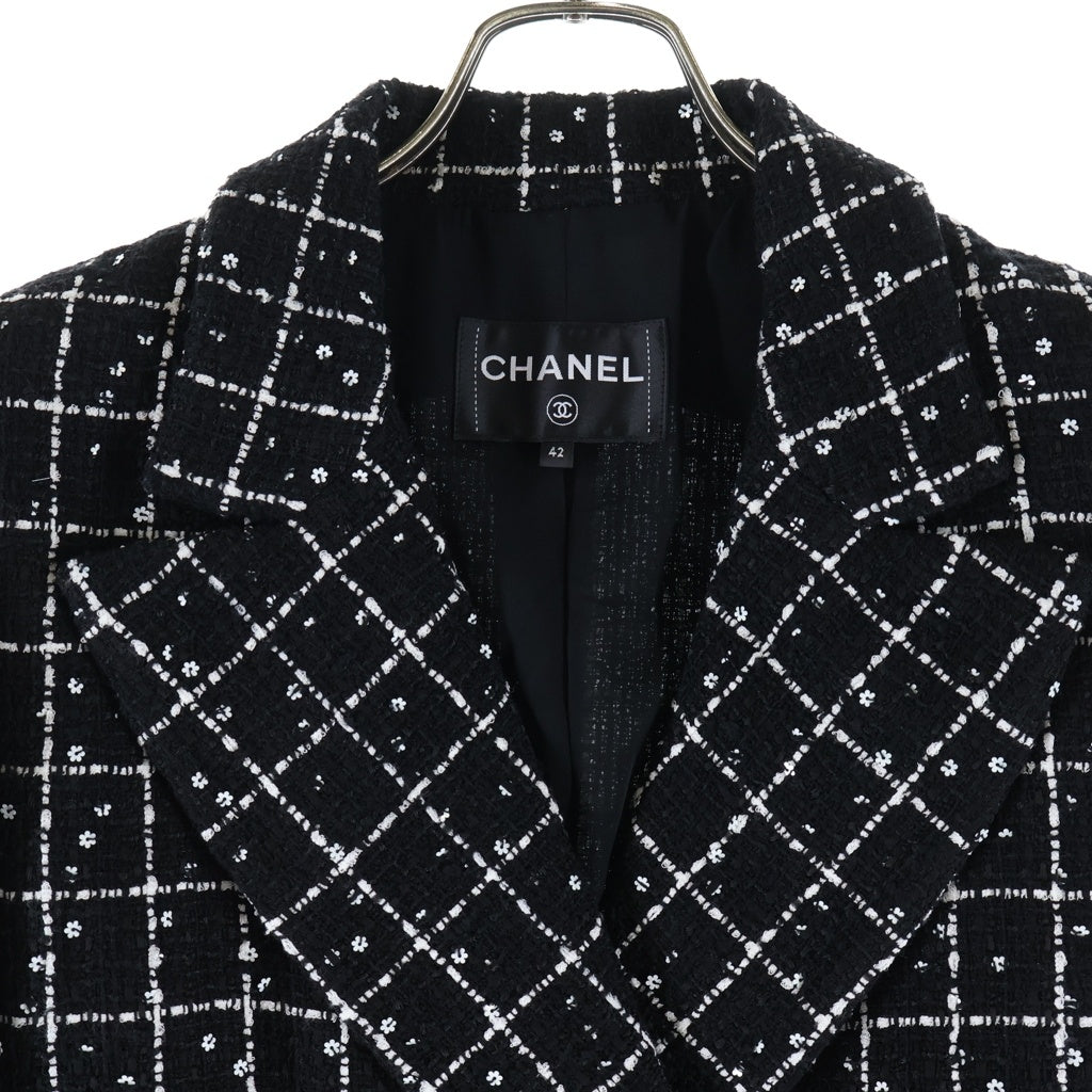 CHANEL(シャネル) カメリアボタン ロング ジャケット アウター