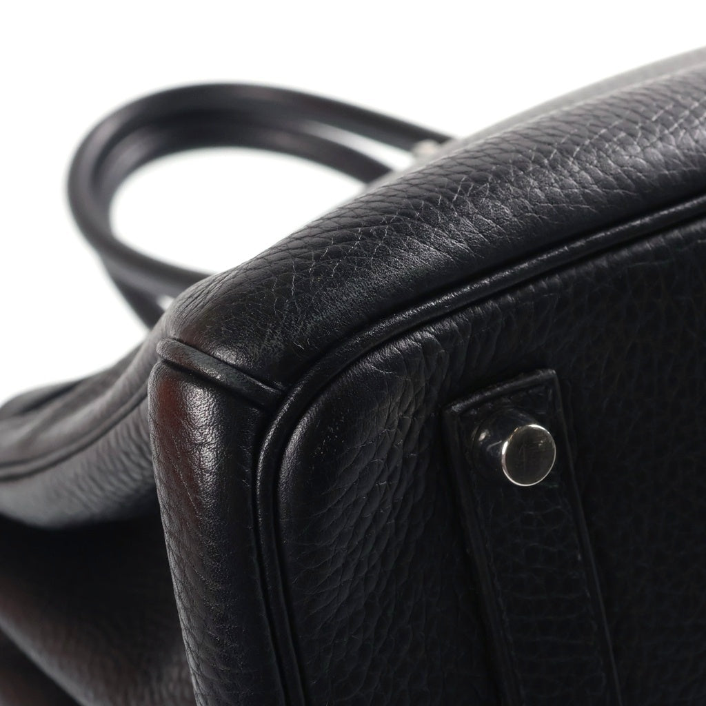 HERMES(エルメス) バーキン 35 ハンドバッグ トゴ □J シルバー金具 ノワール ブラック