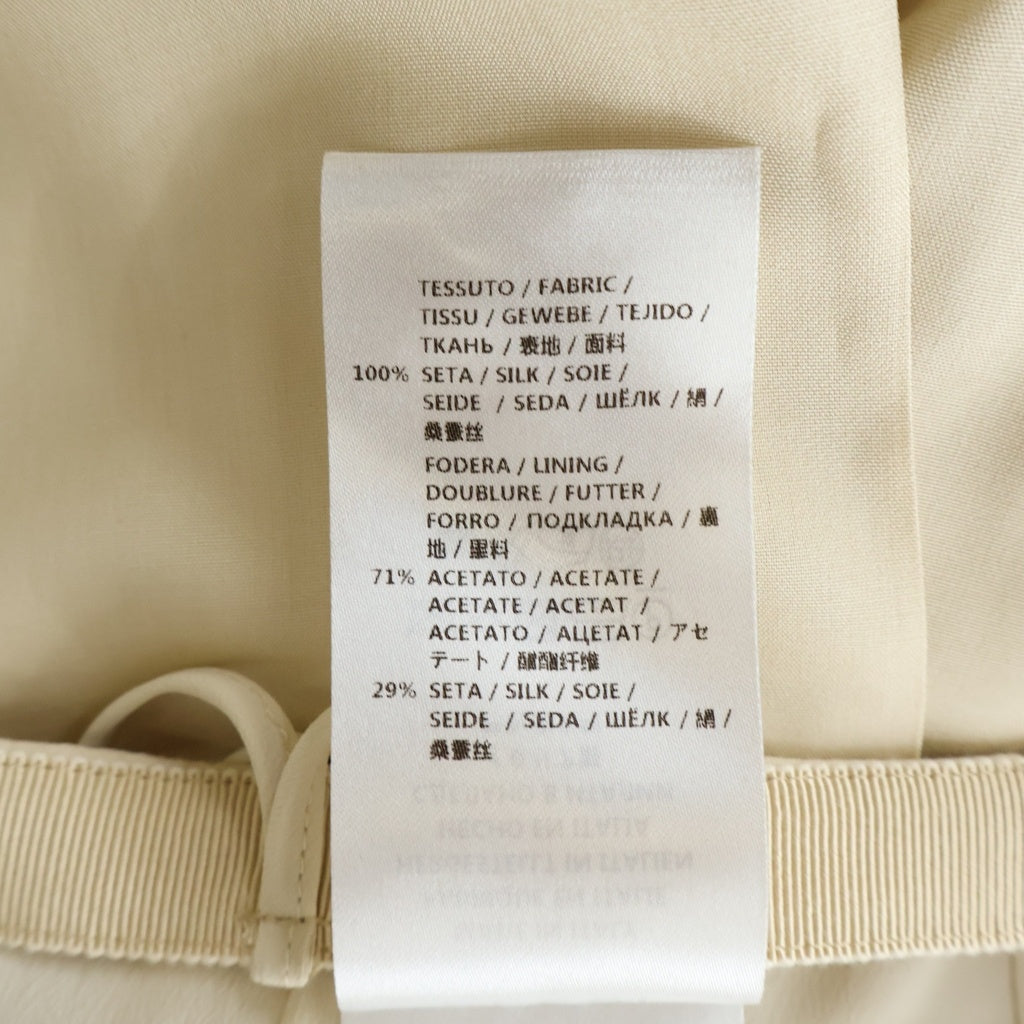 GUCCI(グッチ) フレアパンツ フリル シルク ベージュ 427264