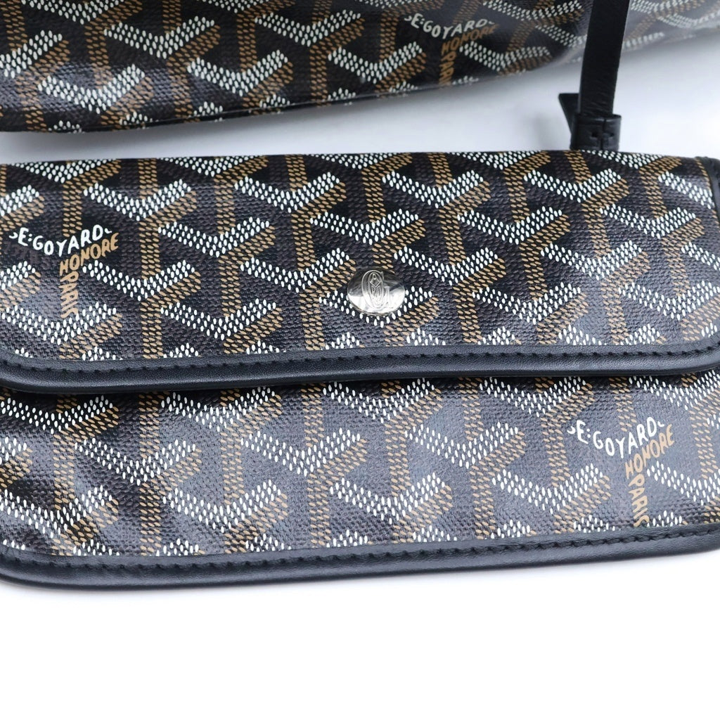 GOYARD(ゴヤール) サンルイPM トートバッグ ハンドバッグ ブラック レザー レディース