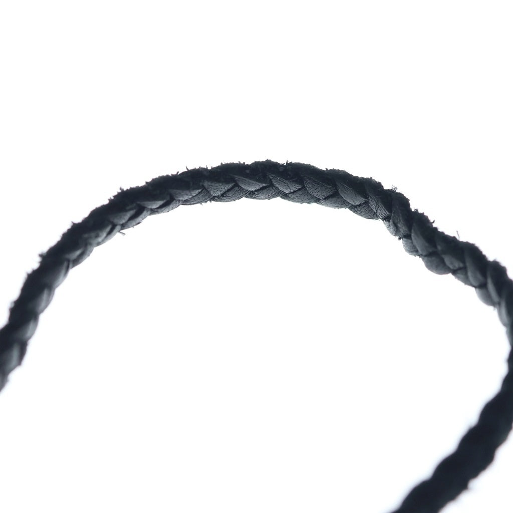 CHROME HEARTS(クロムハーツ) LIPS&TONGUE LANYARS リップ&タン ランヤード クリップホルダー レザーネックレス シルバー/ブラック