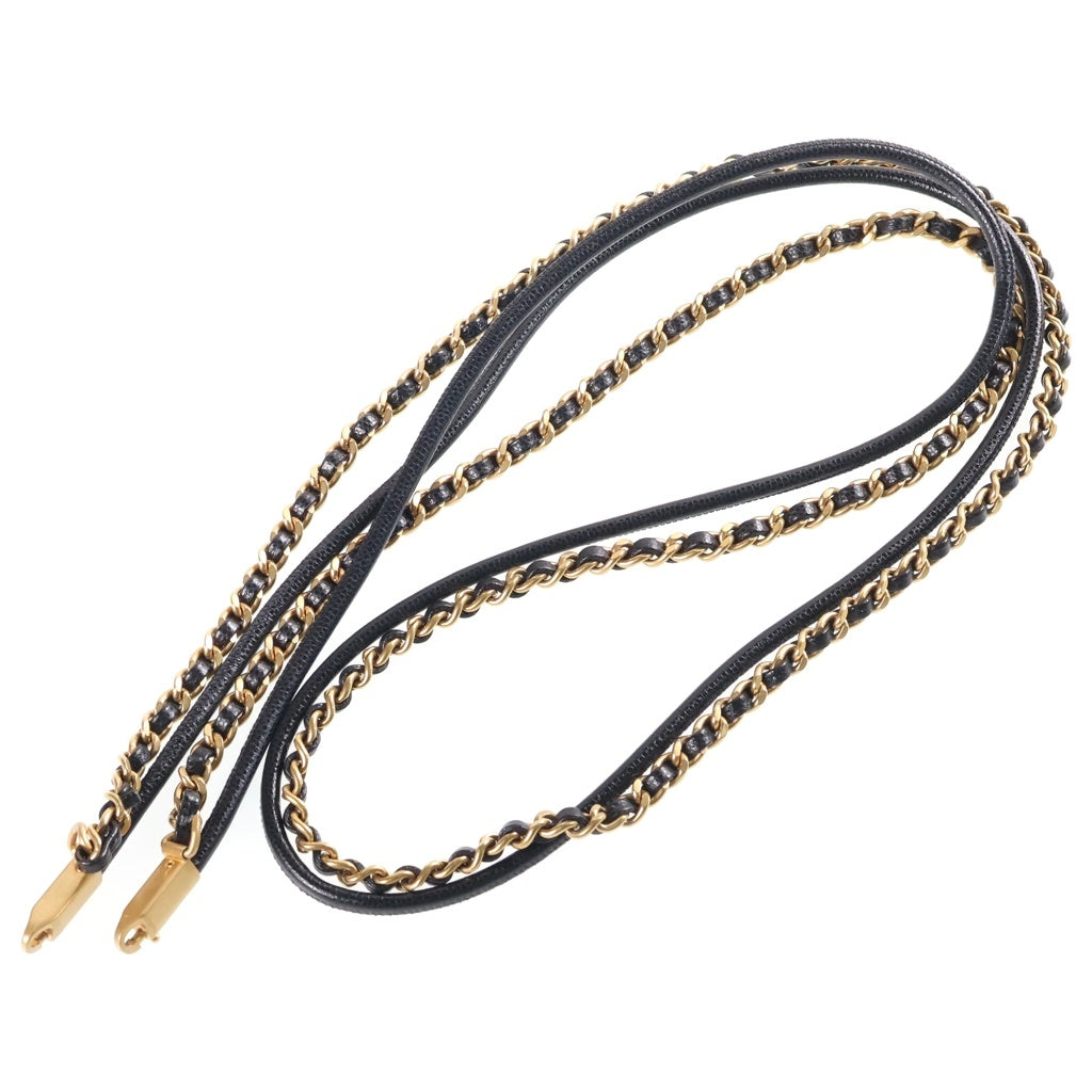 CHANEL(シャネル) シャネル22 ミニ チェーンショルダーバッグ ブラック キャビアスキン プレートシリアル AS3980 ゴールド金具 レディース