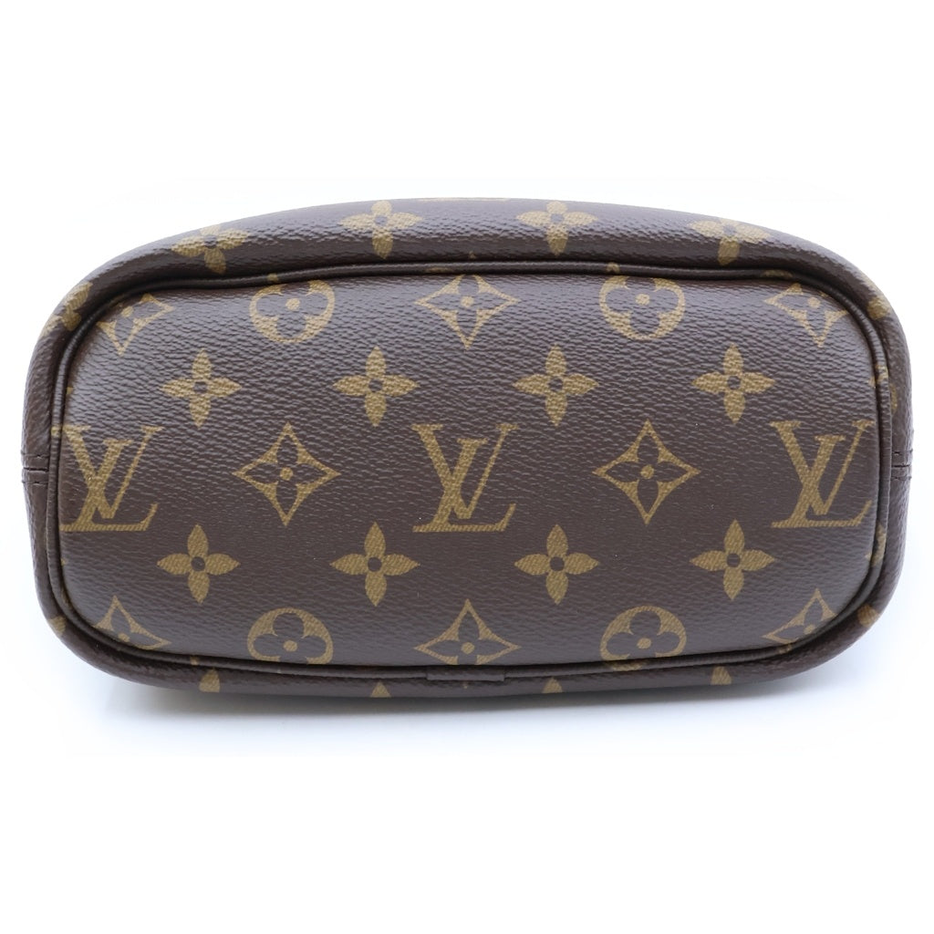 LOUIS VUITTON(ルイヴィトン) モノグラム ネヴァーフルインサイドアウトBB 2WAYハンドバッグ ショルダーバッグ ブラウン×ブラック レザー×PVC M12099 ゴールド金具