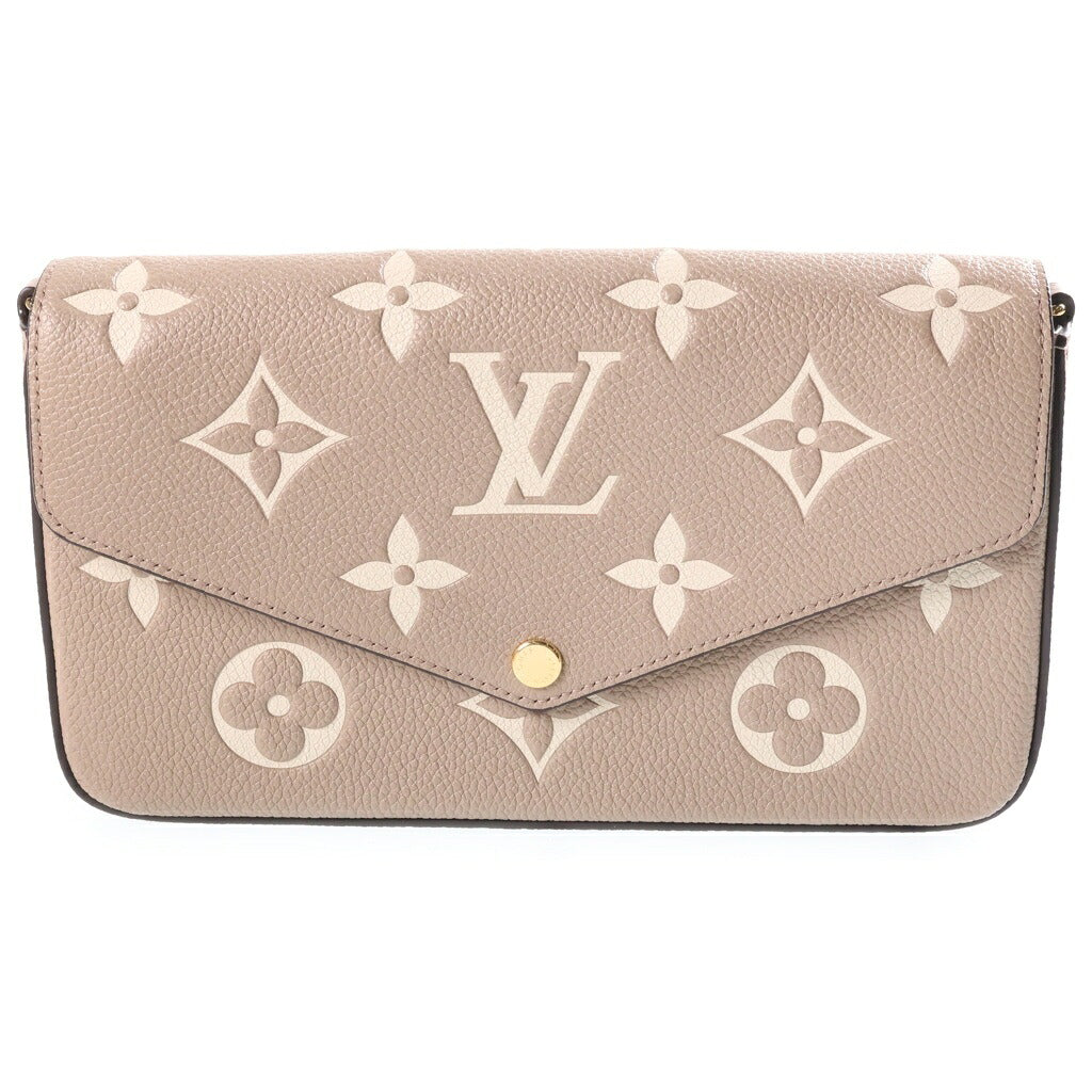 LOUIS VUITTON(ルイヴィトン) モノグラムアンプラント ポシェットフェリシー ショルダーバッグ ベージュ RFID M82610