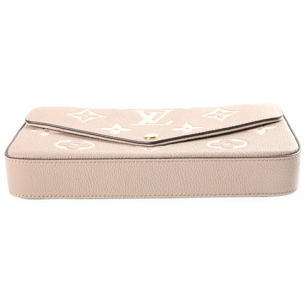 LOUIS VUITTON(ルイヴィトン) モノグラムアンプラント ポシェットフェリシー ショルダーバッグ ベージュ RFID M82610