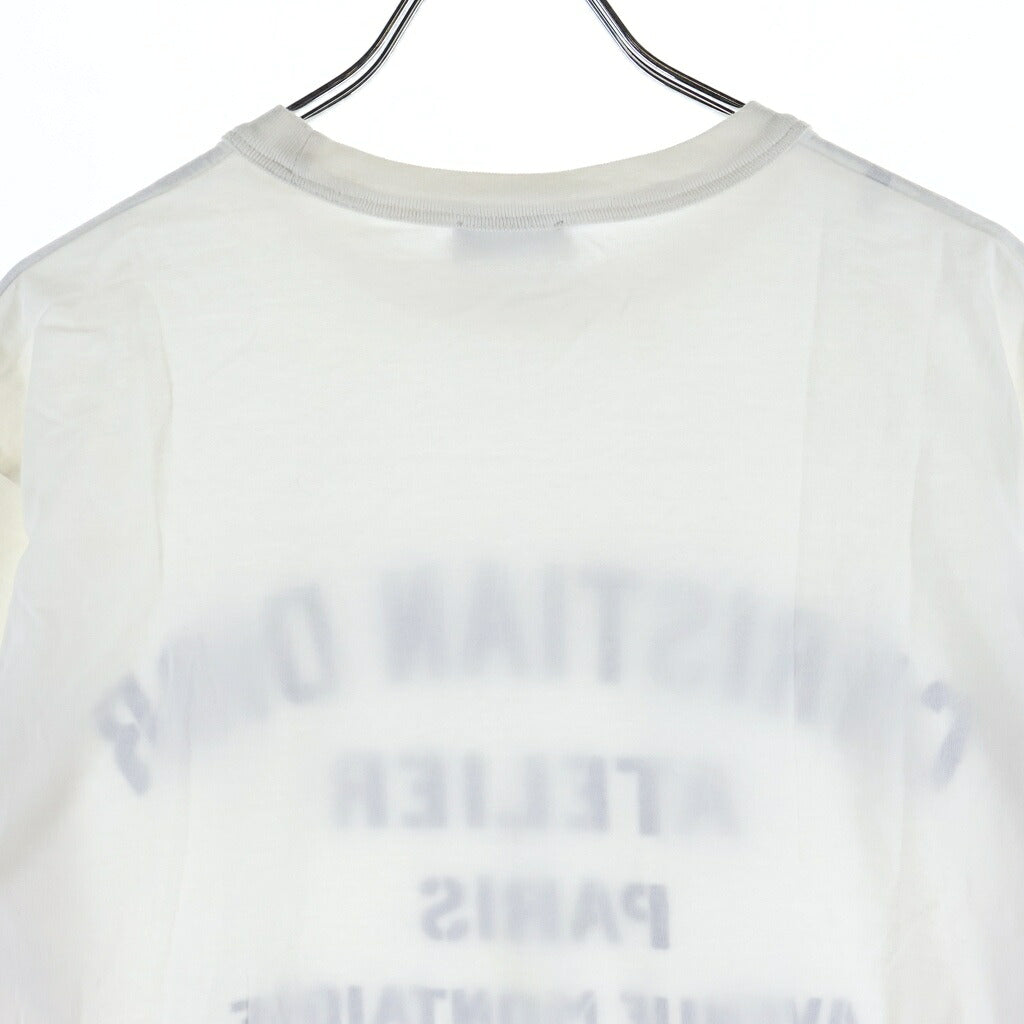 Christian Dior(クリスチャンディオール) アトリエロゴプリント 半袖Tシャツ カットソー ホワイト #XS 043J615A0589
