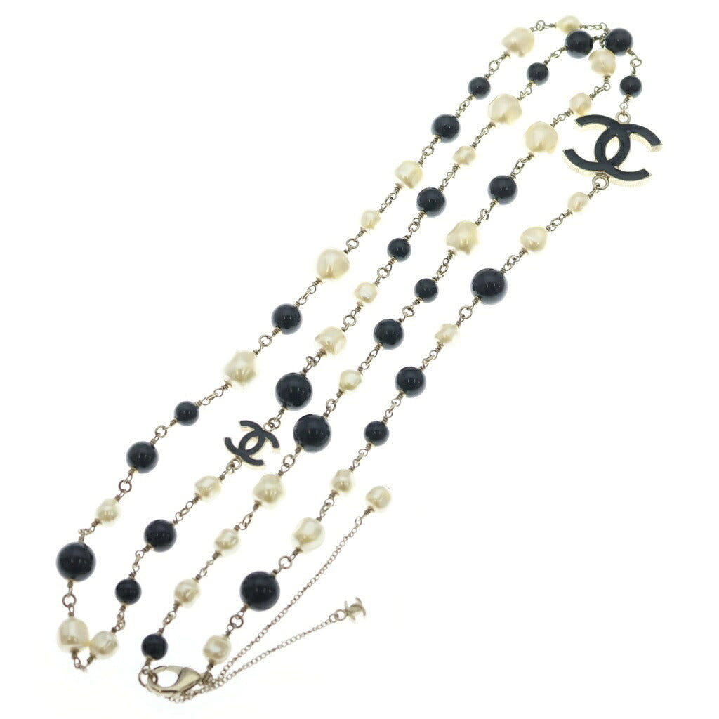 CHANEL(シャネル) ココマーク フェイクパール ネックレス ゴールド B13B GP