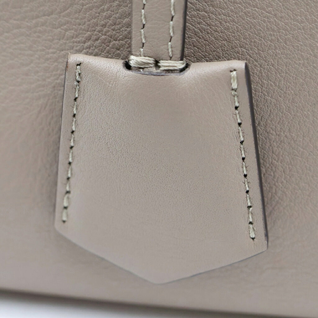 FENDI(フェンディ) バイザウェイ ミディアム レザー 2WAY ハンド ショルダーバッグ シルバー金具 ベージュ 8BL146