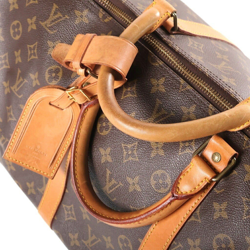 LOUIS VUITTON(ルイヴィトン) モノグラム キーポル55 ハンド ボストンバッグ PVC/レザー ゴールド金具 ブラウン M41424