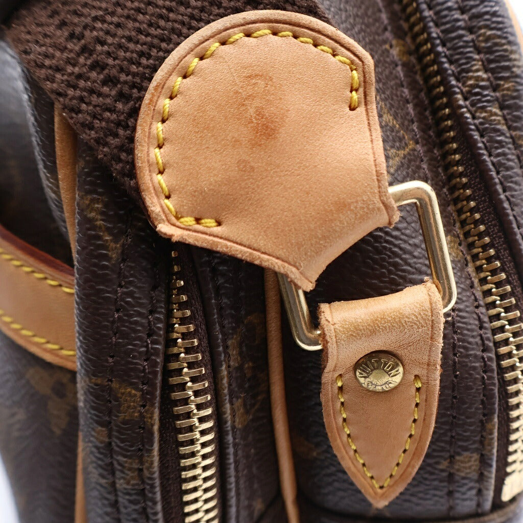 LOUIS VUITTON(ルイヴィトン) モノグラム リポーターPM ショルダーバッグ ブラウン PVCレザー M45254