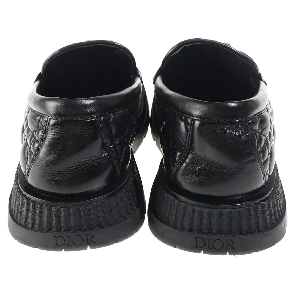 Christian Dior(クリスチャンディオール) Dior Buffalo バッファロー カナージュ ローファー レザーシューズ ブラック 3LO143ZZP
