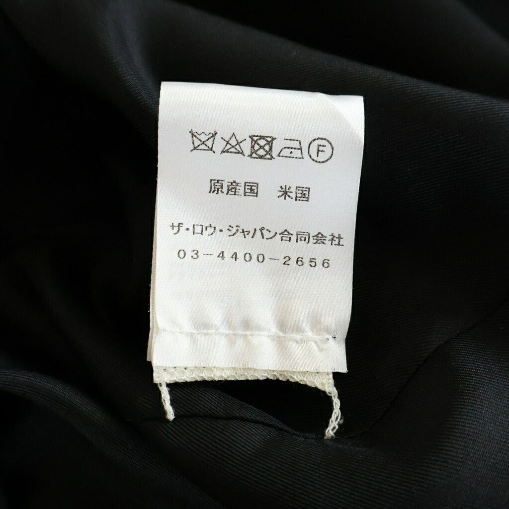 THE ROW(ザロウ) OBINE JACKET オビネ ジャケット シングルテーラードジャケット ブラック ビスコース×ウール 5225-W1973
