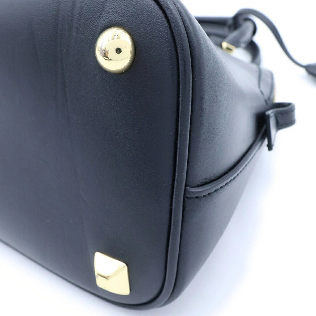 Maison Margiela(メゾンマルジェラ) 5AC 2WAYハンドバッグ ショルダーバッグ ブラック レザー S56WG0082 ゴールド金具