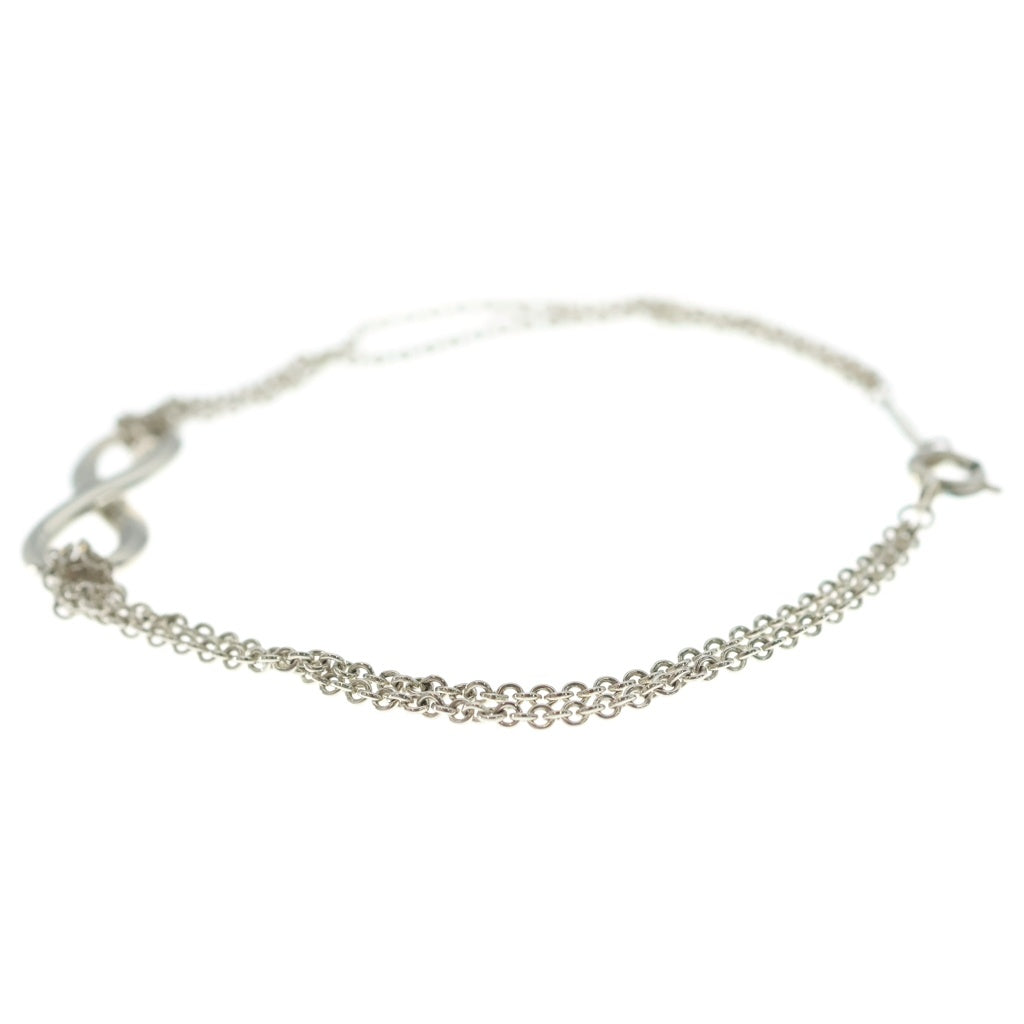 極美品 鏡面仕上げ ティファニー インフィニティ ブレスレット シルバー925 TIFFANY & Co.(ティファニー) インフィニティ チェーン ブレスレット
