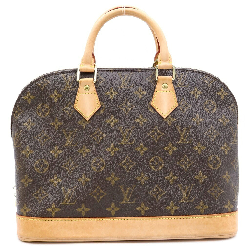 LOUIS VUITTON(ルイヴィトン) モノグラム アルマPM ハンドバッグ ブラウン レザー×PVC M51130 ゴールド金具