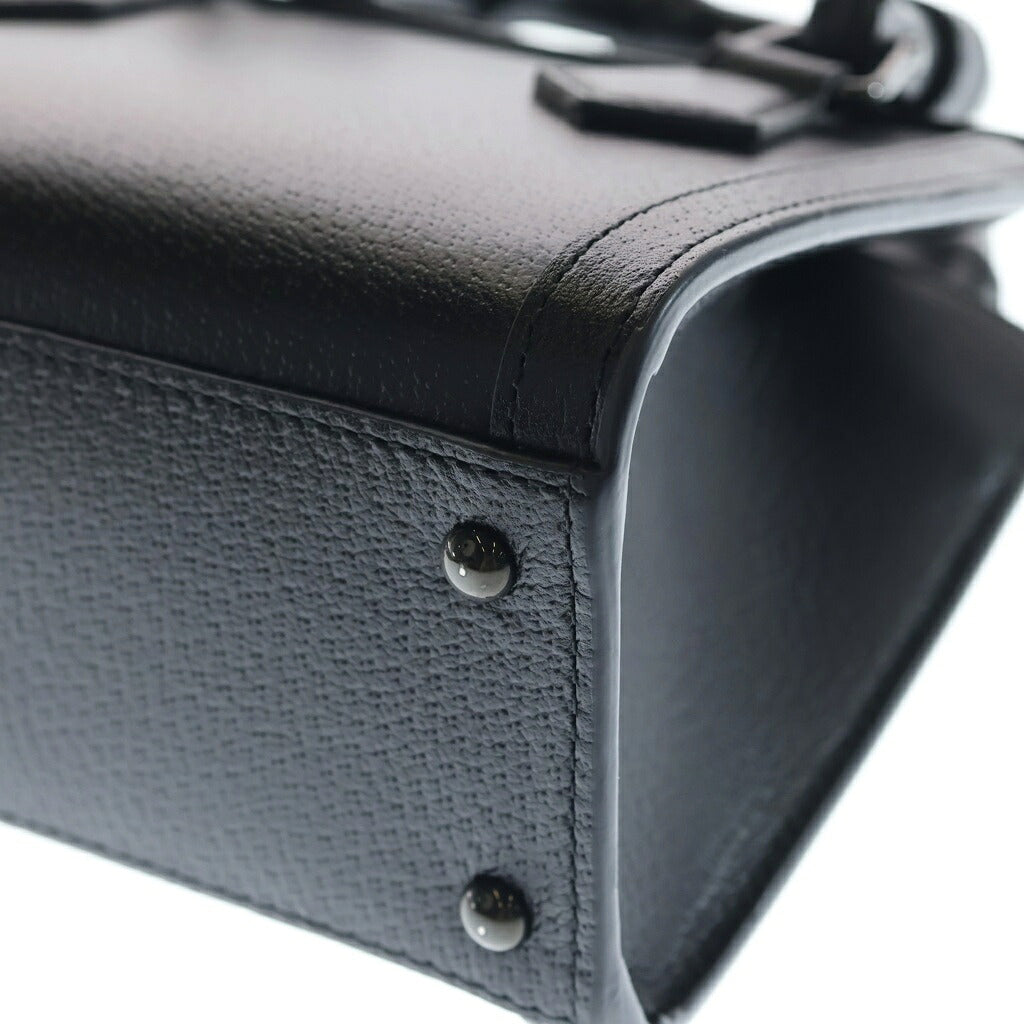 GUCCI(グッチ) ダイアナ スモール 2WAYハンドバッグ ショルダーバッグ ブラック レザー 702721 ブラック金具