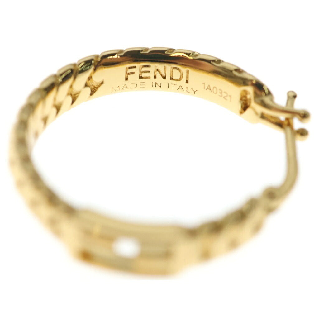 FENDI(フェンディ) FFロゴ チェーンフープピアス ゴールド GP