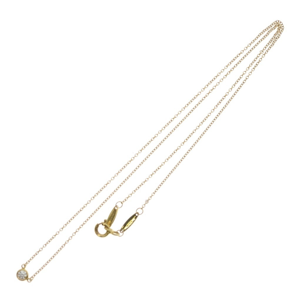 TIFFANY & Co.(ティファニー) バイザヤード ネックレス 1P ダイヤモンド K18イエローゴールド D0.03ct 1.7g