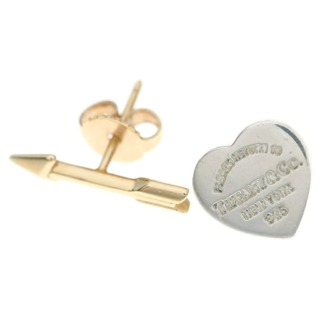 TIFFANY & Co.(ティファニー) リターントゥ ラブストラック ピアス SV925 K18ピンクゴールド シルバー 2.0g