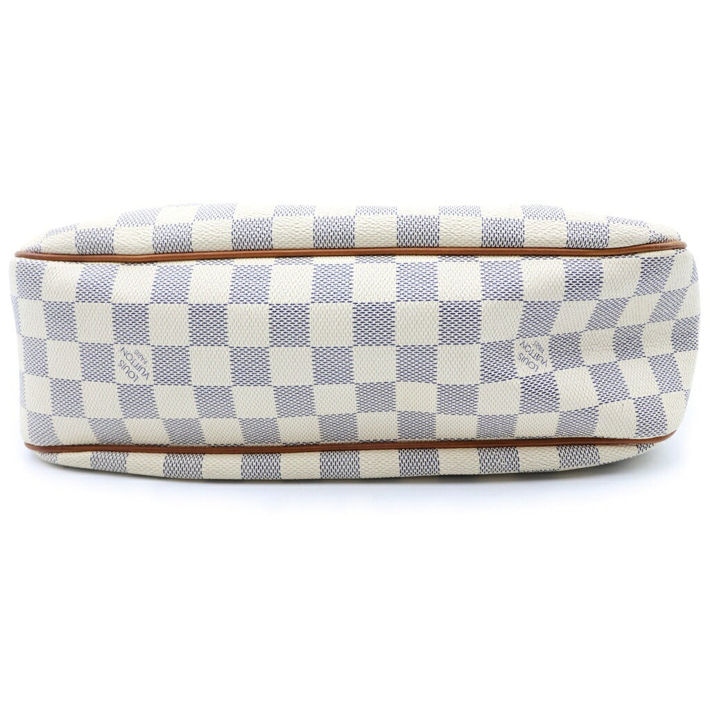 LOUIS VUITTON(ルイヴィトン) ダミエアズール シラクーサPM ショルダーバッグ アイボリー×ブラウン レザー×PVC N41113 ゴールド金具
