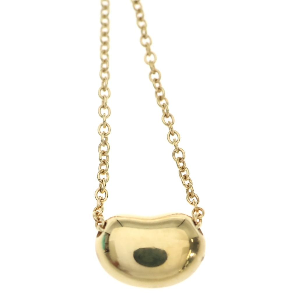 TIFFANY & Co.(ティファニー) ビーン ネックレス ペンダント K18イエローゴールド 3.7g