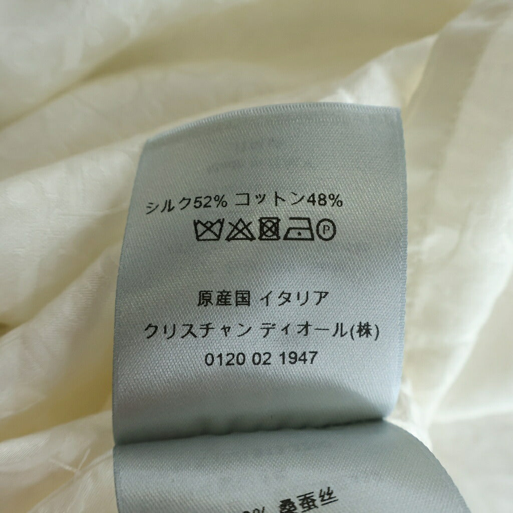 Christian Dior(クリスチャンディオール) シャツ 半袖 オブリーク シルク ホワイト