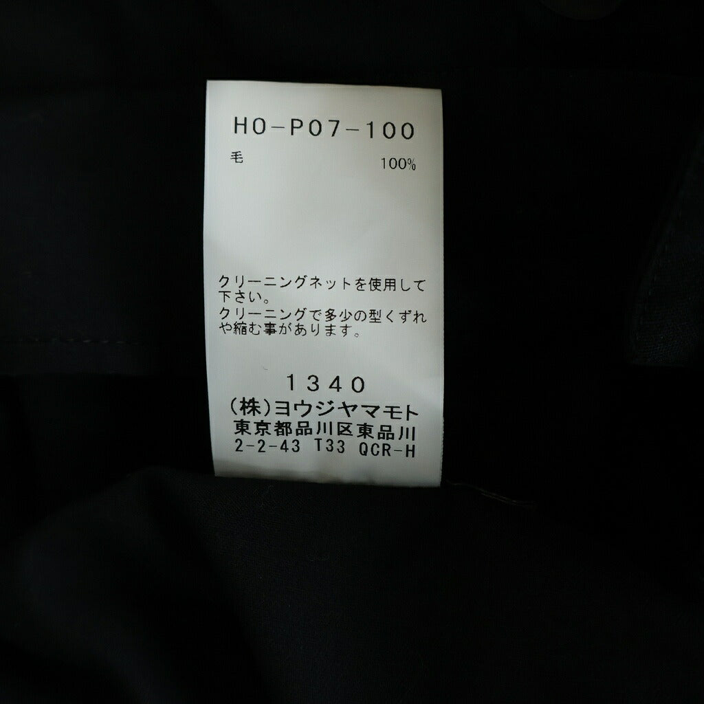 B Yohji Yamamoto(ビー ヨウジヤマモト) ワイドパンツ ブラック