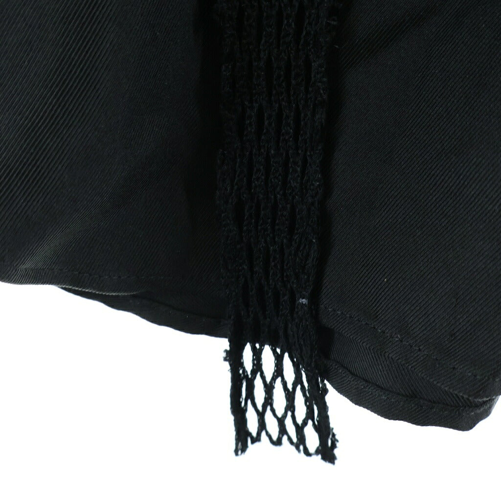 B Yohji Yamamoto(ビー ヨウジヤマモト) シャツ 長袖 レース リボン シルク ブラック
