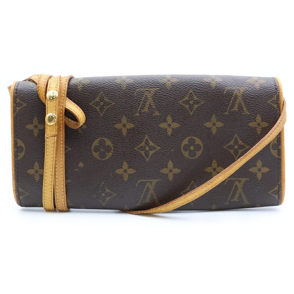 LOUIS VUITTON(ルイヴィトン) ポシェットツインGM ショルダーバッグ モノグラム PVCレザー ブラウン M51852