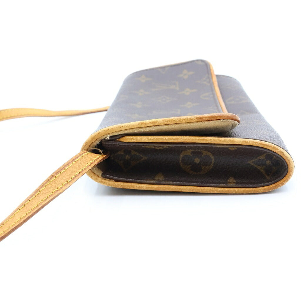 LOUIS VUITTON(ルイヴィトン) ポシェットツインGM ショルダーバッグ モノグラム PVCレザー ブラウン M51852
