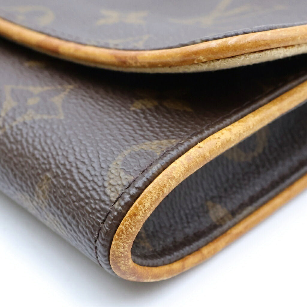 LOUIS VUITTON(ルイヴィトン) ポシェットツインGM ショルダーバッグ モノグラム PVCレザー ブラウン M51852