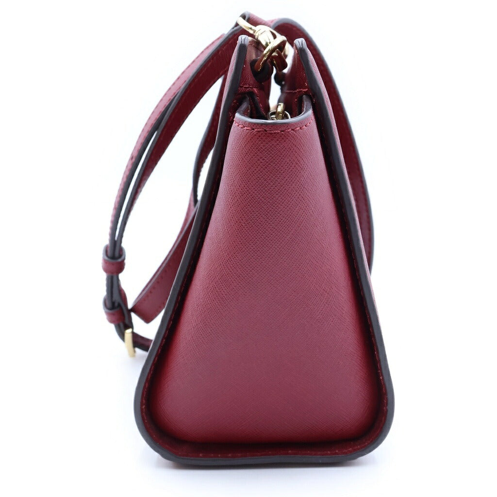 MICHAEL KORS(マイケルコース) セルマ ミディアム メッセンジャー ショルダーバッグ レッド レザー ゴールド金具