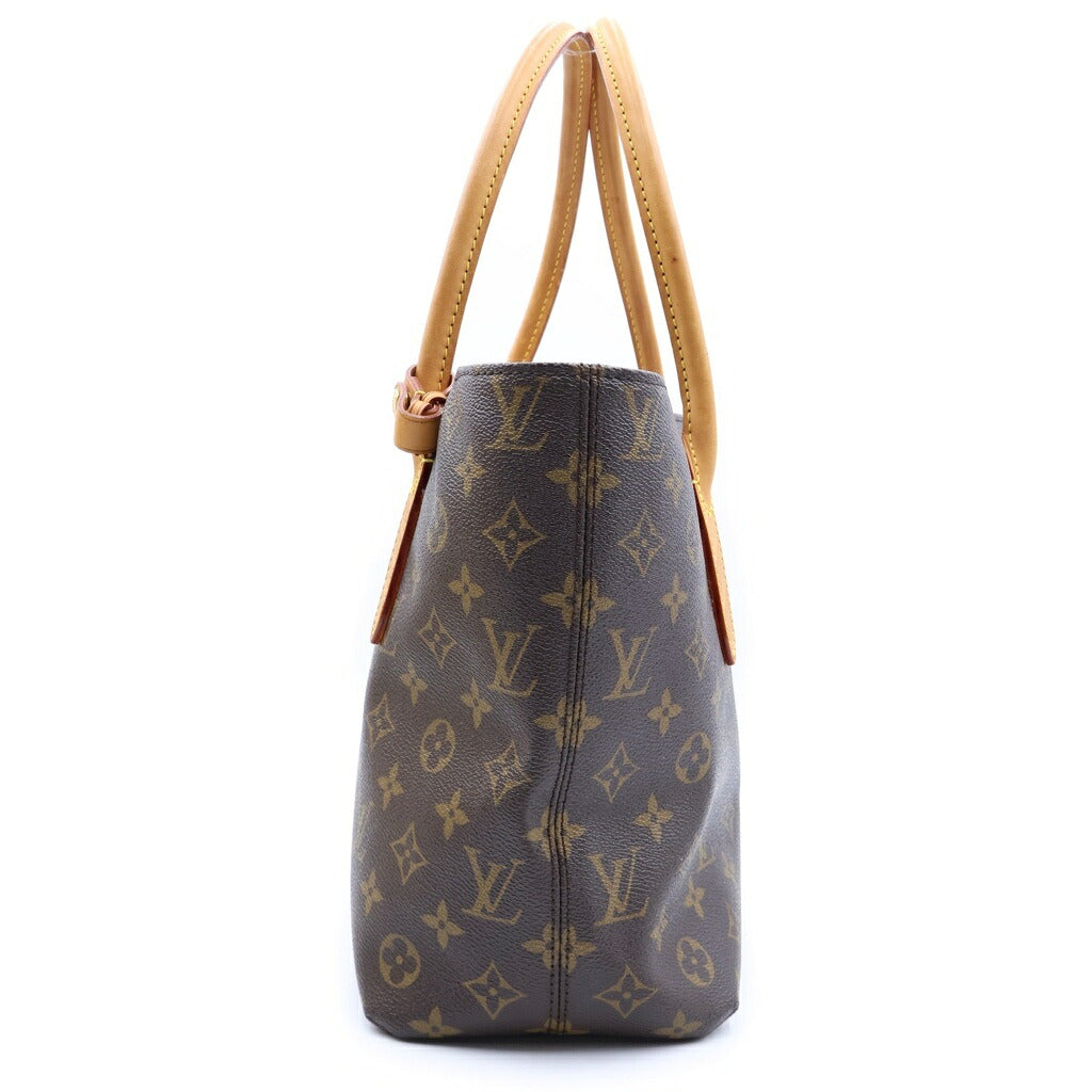 LOUIS VUITTON(ルイヴィトン) モノグラム ラスパイユPM ハンドバッグ トートバッグ ブラウン レザー×PVC M40608 ゴールド金具