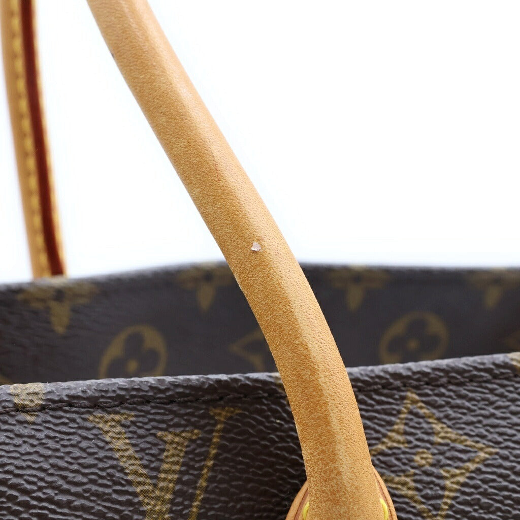 LOUIS VUITTON(ルイヴィトン) モノグラム ラスパイユPM ハンドバッグ トートバッグ ブラウン レザー×PVC M40608 ゴールド金具