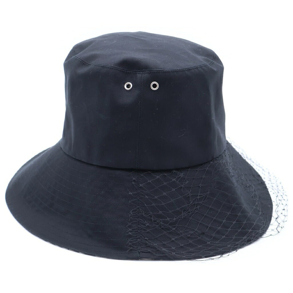 Christian Dior(クリスチャンディオール) TEDDY-D ボブ バケットハット 帽子 オブリーク チュール付き ブラック 95TDD924G130