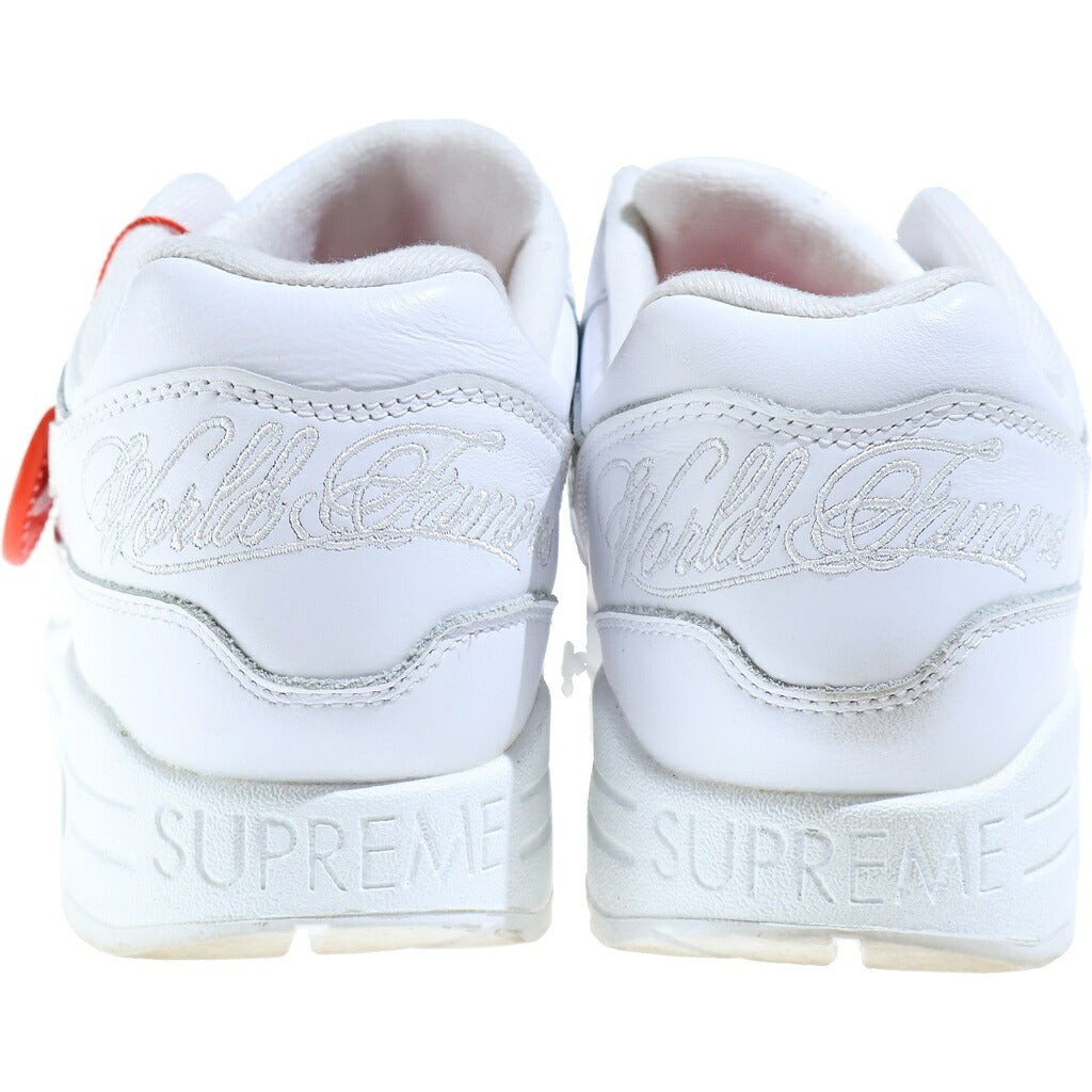 NIKE(ナイキ) ×SUPREME AIR MAX 1 '87 SP シュプリーム エアマックス ローカットシューズ スニーカー US8/26cm ホワイト HF8813-100