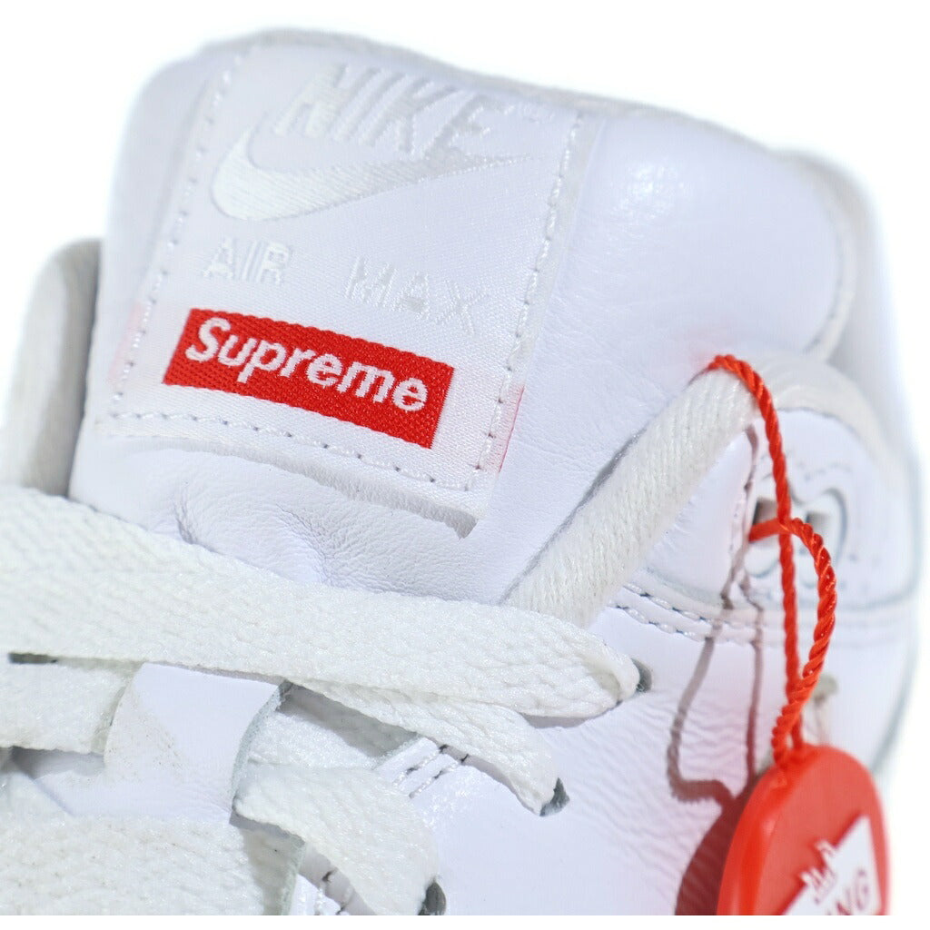 NIKE(ナイキ) ×SUPREME AIR MAX 1 '87 SP シュプリーム エアマックス ローカットシューズ スニーカー US8/26cm ホワイト HF8813-100