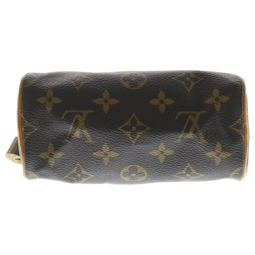LOUIS VUITTON(ルイヴィトン) モノグラム ミニスピーディ ハンドバッグ ボストンバッグ 収納 ブラウン レザー×PVC M41534 ゴールド金具