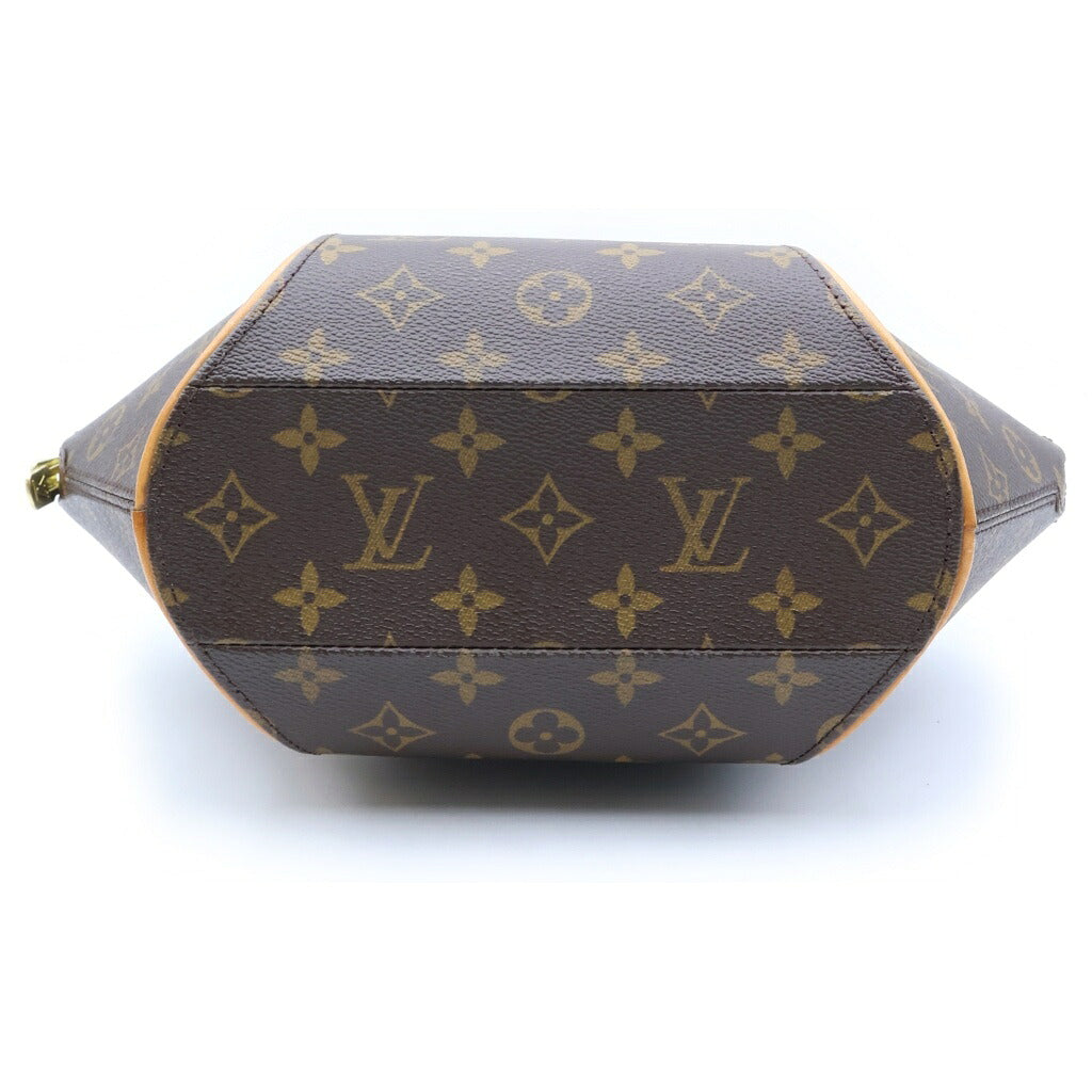 LOUIS VUITTON(ルイヴィトン) モノグラム エリプスMM ハンドバッグ ブラウン レザー×PVC M51126 ゴールド金具