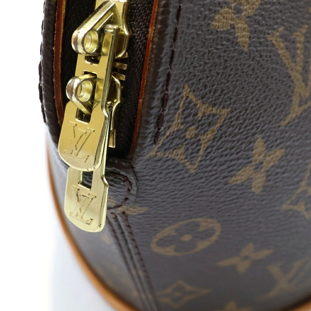 LOUIS VUITTON(ルイヴィトン) モノグラム エリプスMM ハンドバッグ ブラウン レザー×PVC M51126 ゴールド金具
