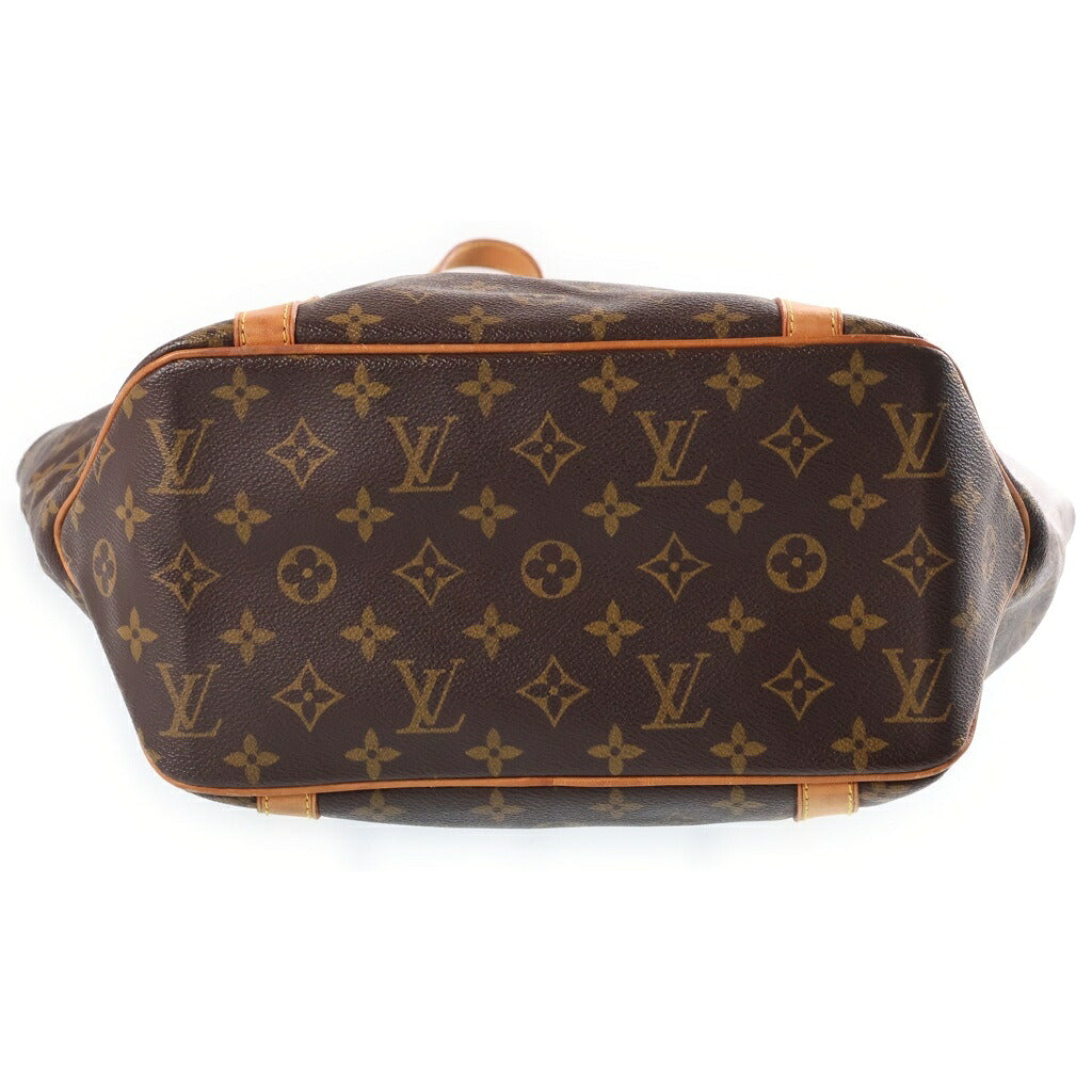 LOUIS VUITTON(ルイヴィトン) モノグラム サックショッピング トートバッグ ハンドバッグ ブラウン レザー×PVC M51108 ゴールド金具