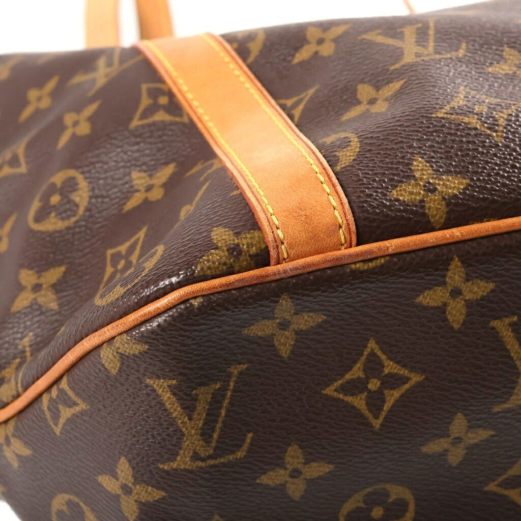 LOUIS VUITTON(ルイヴィトン) モノグラム サックショッピング トートバッグ ハンドバッグ ブラウン レザー×PVC M51108 ゴールド金具