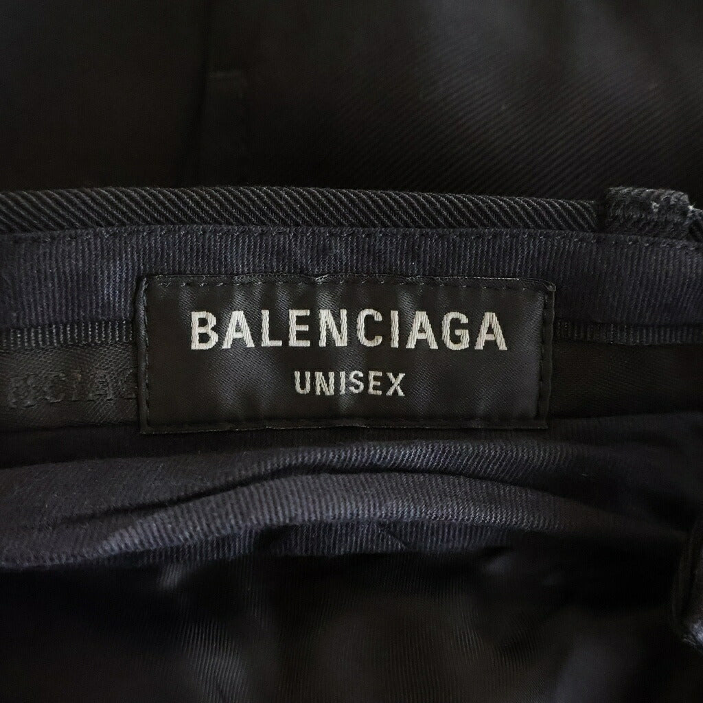 BALENCIAGA(バレンシアガ) スケーター ロングスラックス ワイドパンツ ブラック 768544