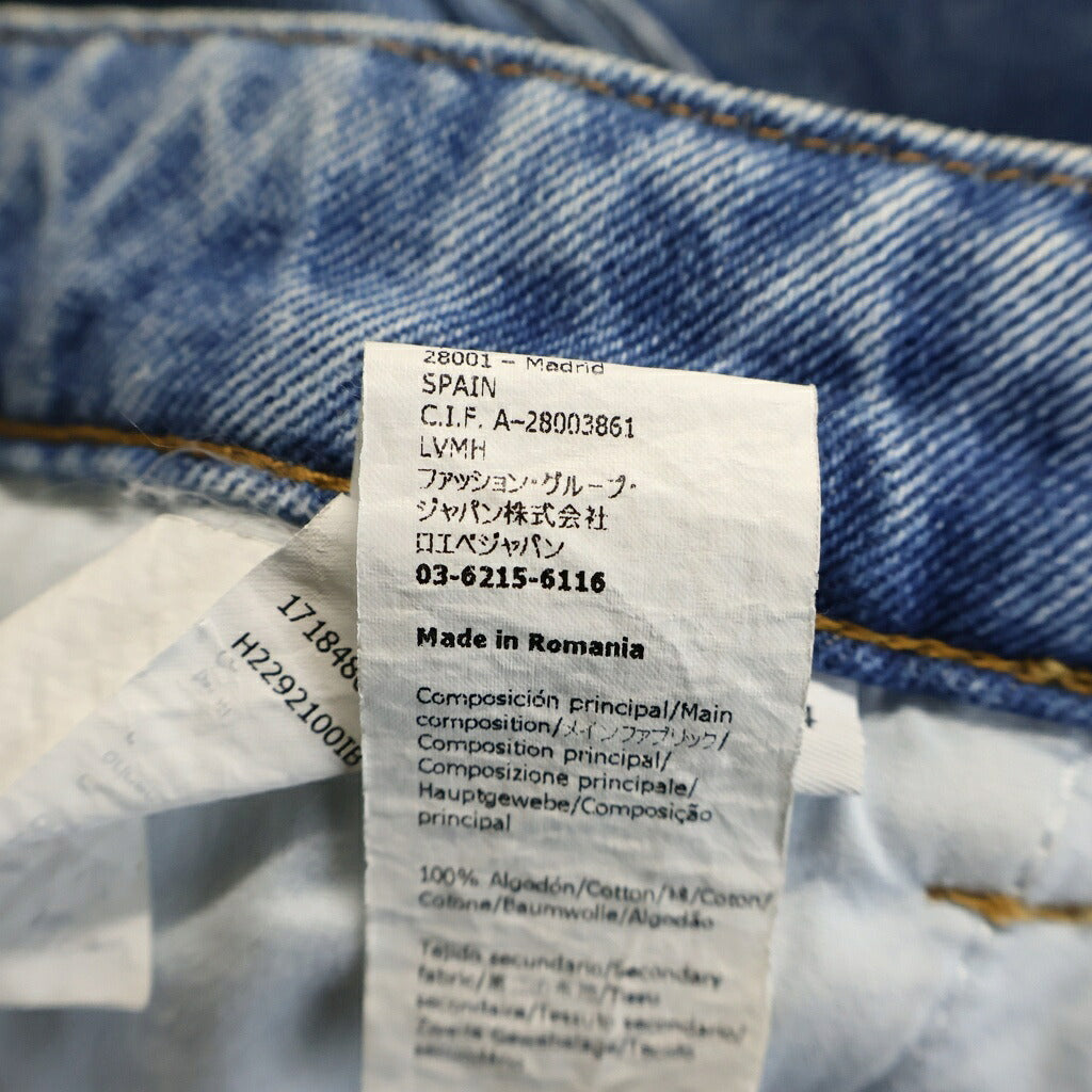 LOEWE(ロエベ) Fisherman Wash Denim Pants フィッシャーマンデニムパンツ ボタンフライ ジーンズ インディゴブルー H2292100IB