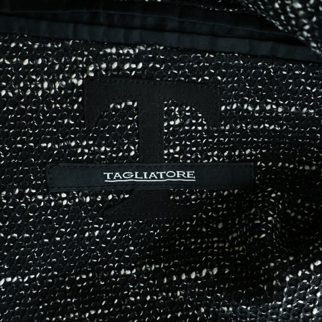 TAGLIATORE(タリアトーレ) ツイードテーラードジャケット ライトジャケット ブラック 24UEG074