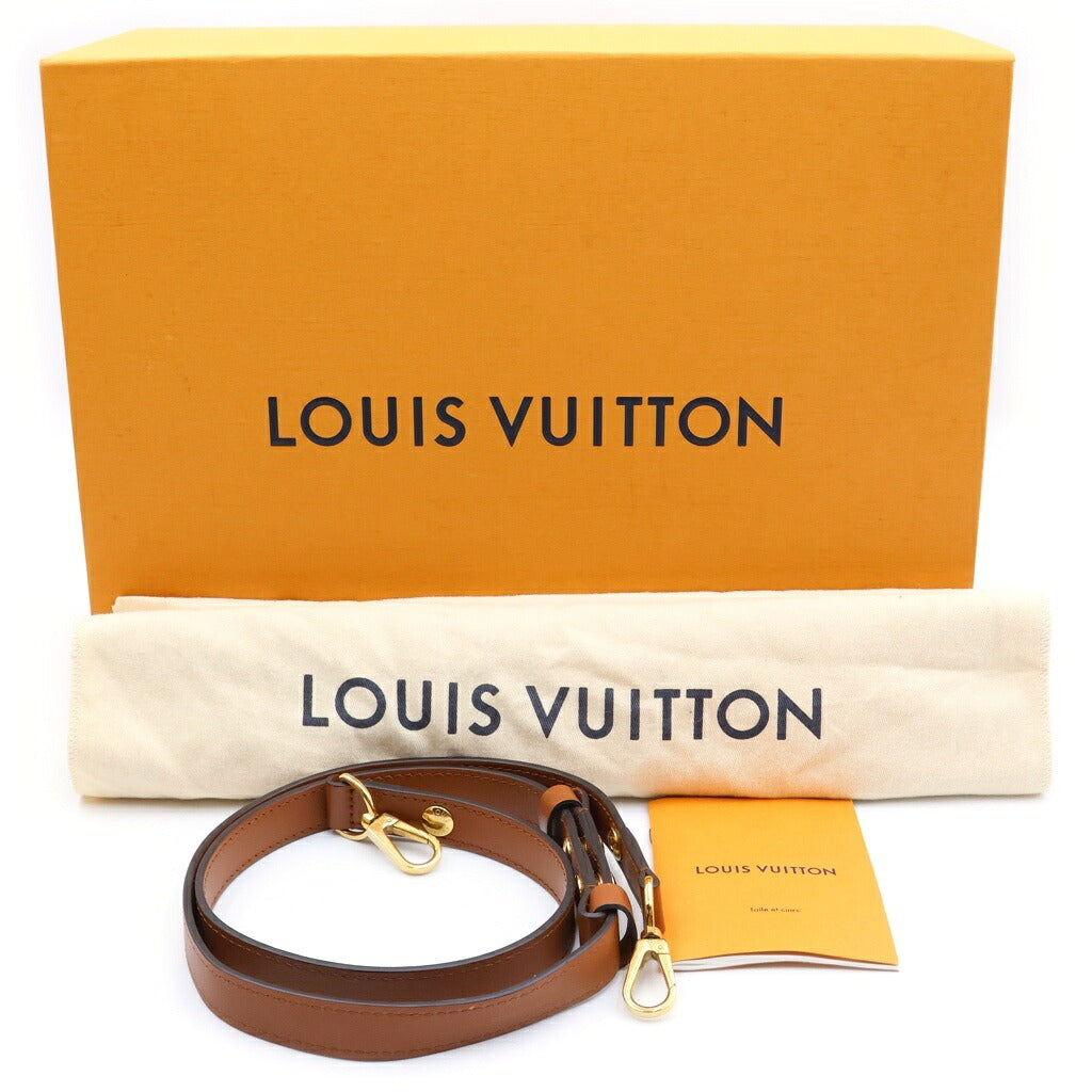 LOUIS VUITTON(ルイヴィトン) モノグラムリバース ドーフィーヌMM ショルダーバッグ ブラウン レザー×PVC M44391 ゴールド金具
