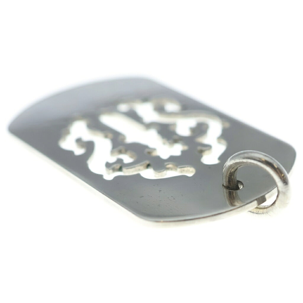 CHROME HEARTS(クロムハーツ) D TAG LRG DAGGER ヴァインダガーカットアウトドッグタグ ラージ ペンダントトップ シルバー BCA240