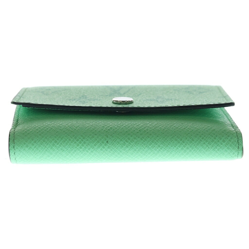 LOUIS VUITTON(ルイヴィトン) タイガラマ ヴィクターウォレット 二つ折り財布 グリーン PVC M28070 シルバー金具